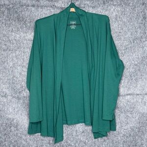 L.L. Bean Women's Supima Cotton‎ Open Cardigan- Sz 1X